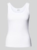 Jake*s Casual Tanktop in Ripp-Optik Weiss