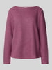 Tom Tailor Regular fit sweatshirt van onderhoudsarme polyestervezels Felroze gemêleerd