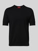 HUGO T-Shirt mit Rundhalsausschnitt Black