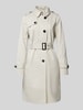 Jake*s Casual Trenchcoat met tailleriem Offwhite