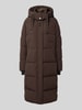 Cinque Płaszcz pikowany z kapturem model ‘COLOMBA’ Ciemnobrązowy