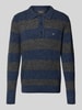 Fynch-Hatton Strickpullover mit Polokragen Marine