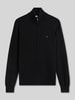 Tommy Hilfiger Regular Fit Strickjacke aus reiner Baumwolle Black