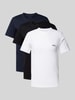 BOSS T-Shirt mit Label-Stitching im 3er-Pack Black