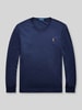 Polo Ralph Lauren Regular fit shirt met lange mouwen van pure katoen model 'PIMA' Marineblauw