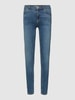 Review Skinny Fit Jeans mit Eingrifftaschen Jeansblau