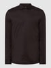 OLYMP Level Five Body fit zakelijk overhemd met kentkraag, model 'New York' Zwart