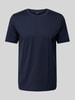 s.Oliver BLACK LABEL Regular Fit T-Shirt aus reiner Baumwolle Marine