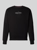 Alpha Industries Bluza o kroju regular fit z mieszanki bawełny z detalem z logo Czarny