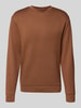 SELECTED HOMME Regular fit sweatshirt van viscosemix, model 'EMANUEL' Donkeroranje