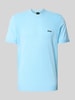 BOSS Green Regular Fit T-Shirt aus Baumwoll-Mix Modell 'MOMENTUM' Hellblau