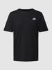 Nike T-shirt in gemêleerde look, model 'CLUB' Zwart