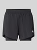 ADIDAS SPORTSWEAR Loose Fit Shorts im Double-Layer-Look Black