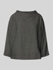 OPUS Sweatshirt mit 3/4-Arm Modell 'Gisha' Black