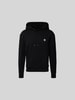 MAISON KITSUNE Hoodie mit Label-Stitching Black