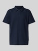 Tom Tailor Regular fit geribd poloshirt met stretch Marineblauw