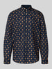 Montego Regular Fit Freizeithemd mit Weihnachtsmotiv Dunkelblau