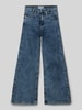 Blue Effect Wide Leg Jeans mit Label-Patch Blau