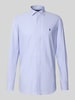 Polo Ralph Lauren Koszula biznesowa o kroju regular fit z wyhaftowanym logo Błękitny