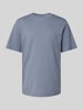 Jack & Jones T-shirt met labeldetail, model 'ORGANIC' Rookblauw gemêleerd