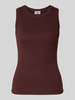 Drykorn Tanktop mit gerippten Abschlüssen Modell 'OLINA' Bordeaux