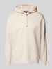 Cinque Hoodie mit gerippten Abschlüssen Modell 'Swift' Beige