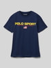 Polo Sport T-shirt met Marineblauw