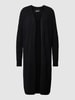 Pieces Longcardigan in unifarbenem Design Modell 'JULIANA' Black