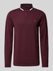 Christian Berg Men Strickpullover mit Polokragen Bordeaux