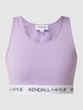 Kendall & Kylie Crop Top mit Logo-Bund  Flieder