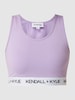 Kendall & Kylie Korte top met logo in band  Lila