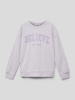 Mango Sweatshirt mit Motiv-Print Modell 'dublini' Flieder
