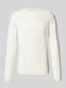 Cinque Strickpullover mit Rundhalsausschnitt Modell 'ZAC' Offwhite