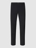 Alberto Slim fit broek met steekzak Zwart