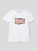 Pepe Jeans T-Shirt mit Label-Print Weiß