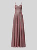 Luxuar Abendkleid mit Herz-Ausschnitt Bordeaux
