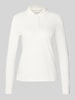 Christian Berg Woman Regular fit poloshirt met knoopsluiting Offwhite