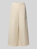 Marc O'Polo Wide Leg Culotte aus Lyocell-Leinen-Mix Sand