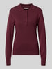 FREE/QUENT Regular fit shirt met lange mouwen van viscosemix, model 'Katie' Bordeaux