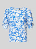 Vero Moda Bluse mit floralem Muster Modell 'FREJ' Hellblau
