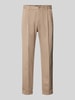 JOOP! Jeans Stoffhose mit Bundfalten Beige