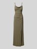 Jake*s Cocktail Cocktailkleid mit Raffungen Oliv