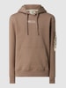 Alpha Industries Hoodie aus Bio-Baumwolle Hellbraun