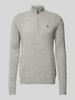 Polo Ralph Lauren Kasjmier pullover met kabelpatroon Lichtgrijs