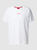 HUGO CLASSIFICATION Oversized T-Shirt mit Label-Print Modell 'Linked' Weiss