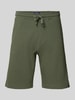 MCNEAL Regular Fit Shorts mit Strukturmuster Khaki