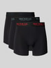 MCNEAL Trunks mit Label-Bund im 3er-Pack Metallic Black