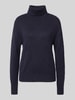 Christian Berg Woman Regular Fit Strickpullover mit Wollanteil und Rollkragen Dunkelblau