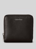 CK Calvin Klein Portemonnaie mit Label-Schriftzug Dunkelbraun