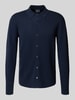 Christian Berg Men Strickjacke mit Knopfleiste Marine